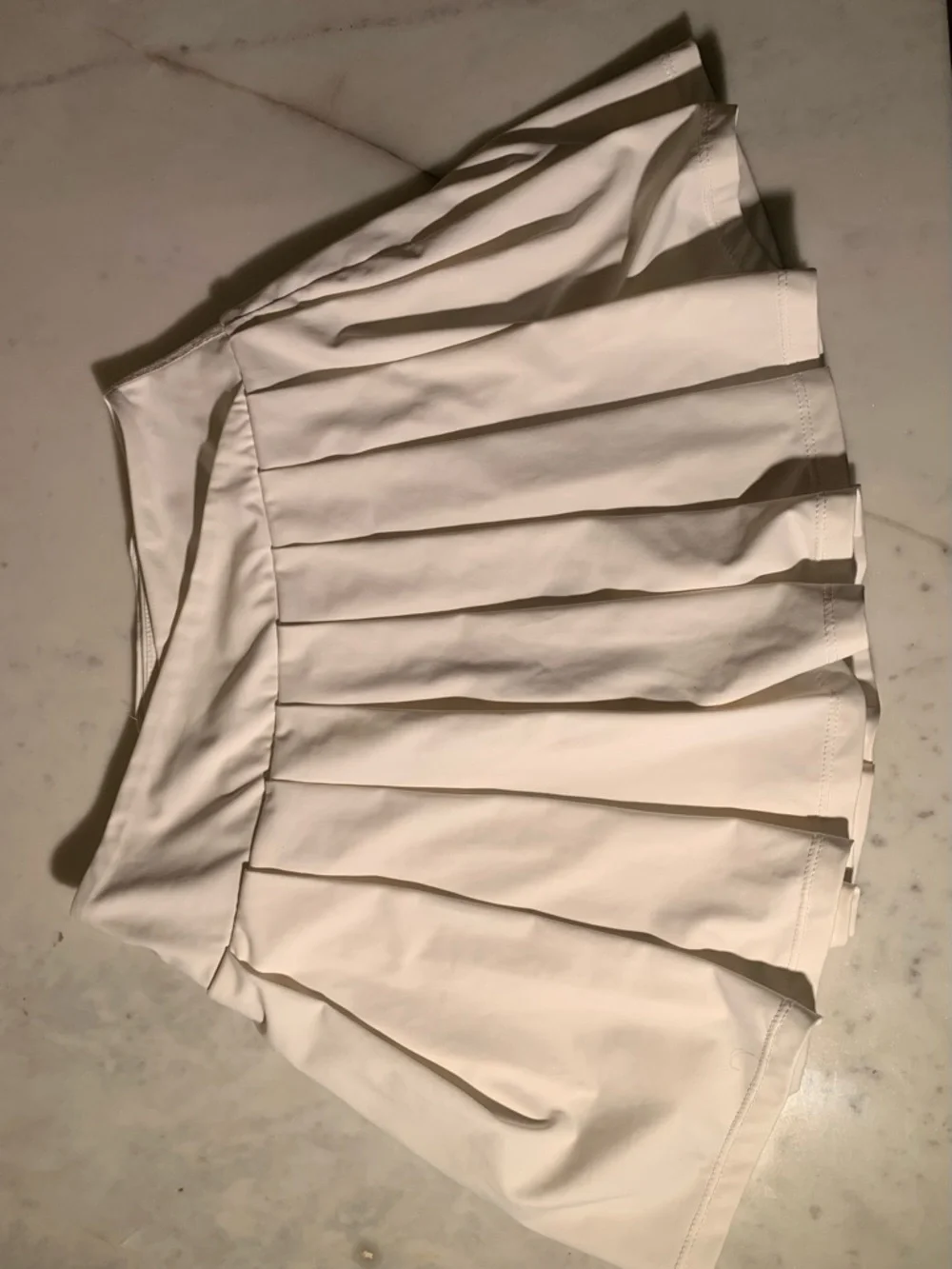 ALO Yoga White Pleated Skirt